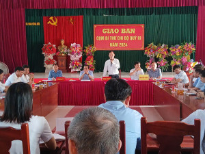 GIAO BAN CỤM CÔNG TÁC ĐẢNG QUÝ 3